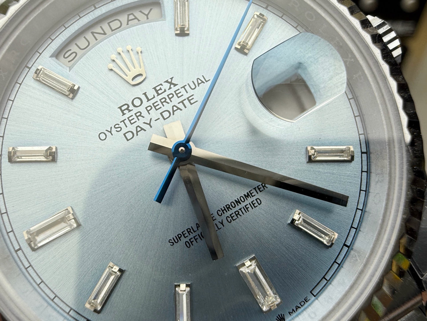 Rolex（劳力士）Day-Date 冰蓝盘腕表（DD星期日历）