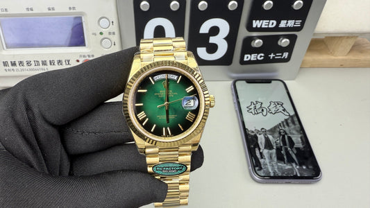 Rolex（劳力士）星期日历型DD 渐变烟熏绿