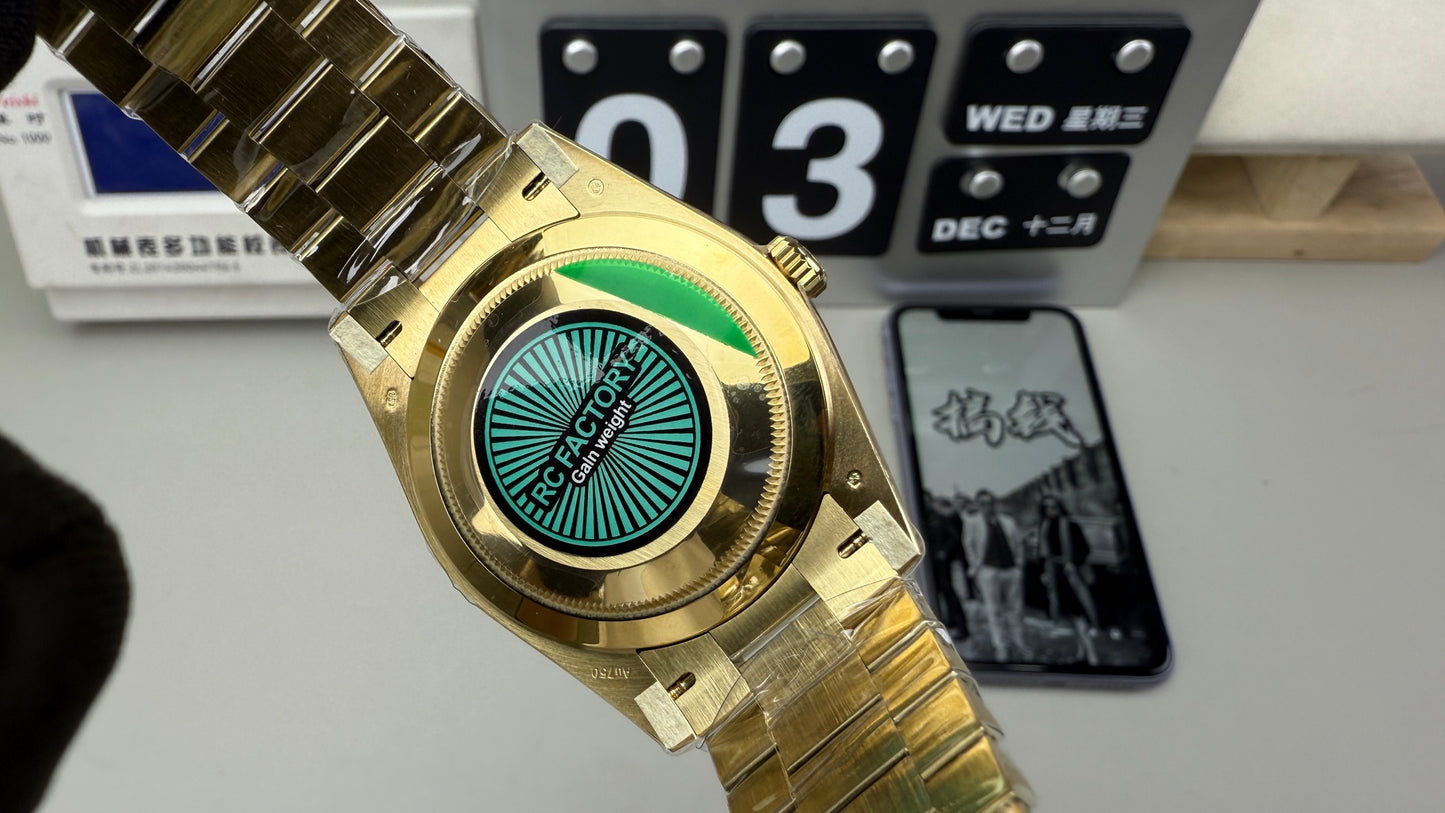 Rolex（劳力士）星期日历型DD 渐变烟熏绿