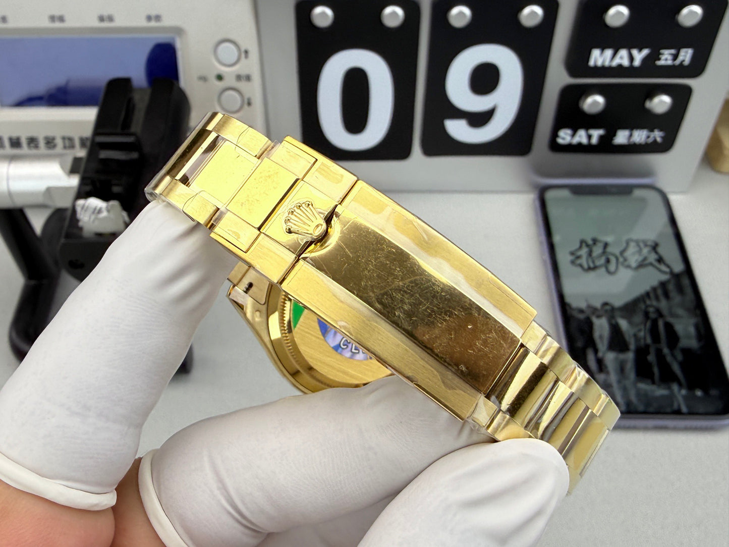 Rolex（劳力士）宇宙计型迪通拿系列的绿金迪腕表