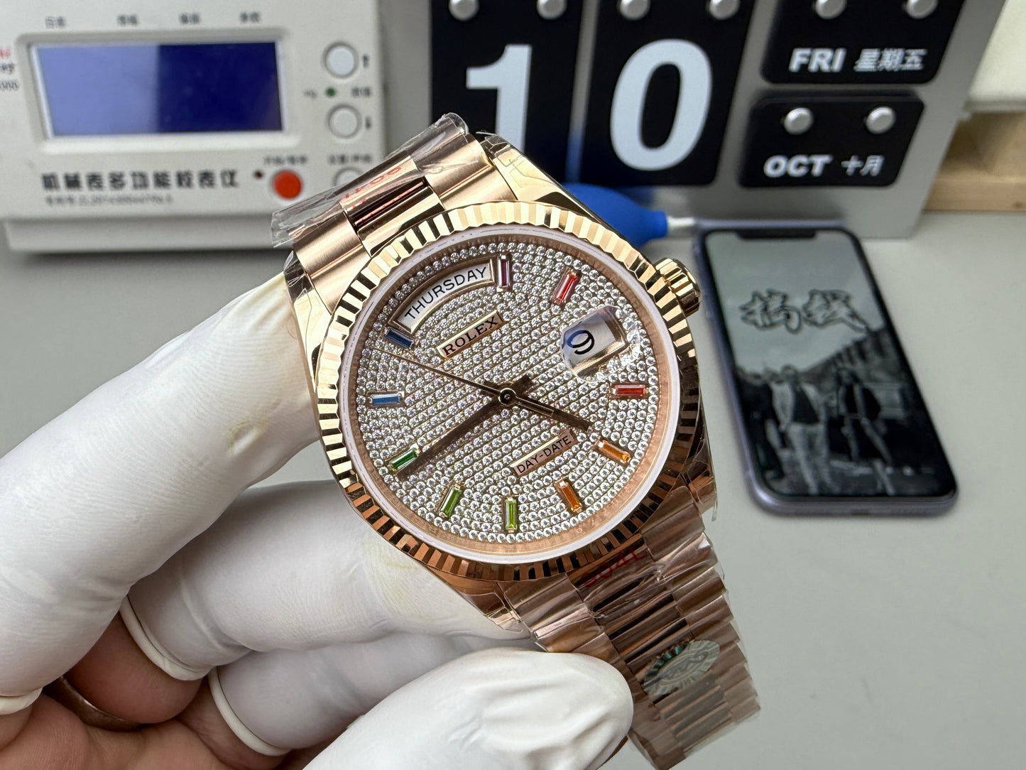 Rolex 劳力士 满钻星期日志