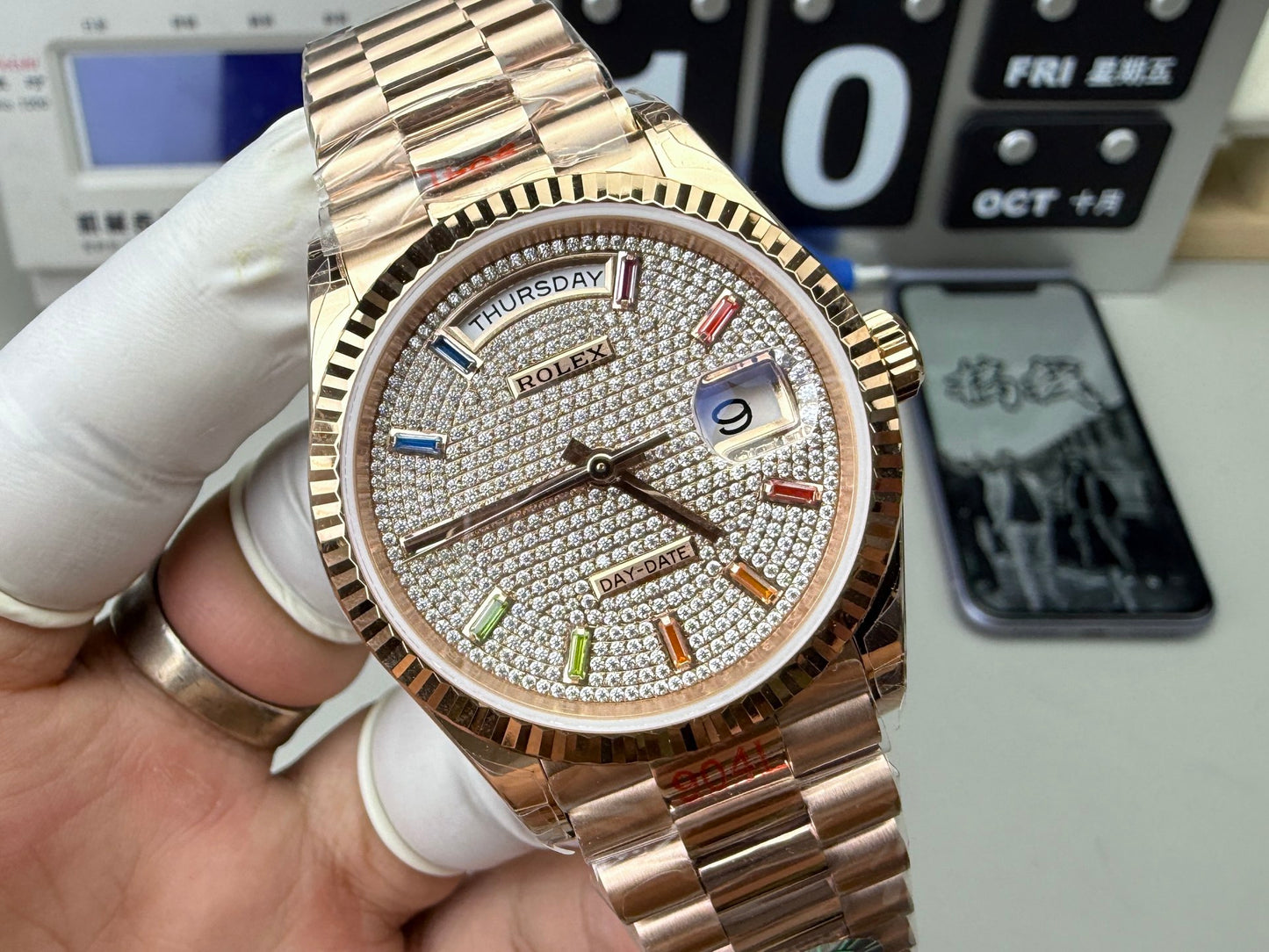 Rolex 劳力士 满钻星期日志