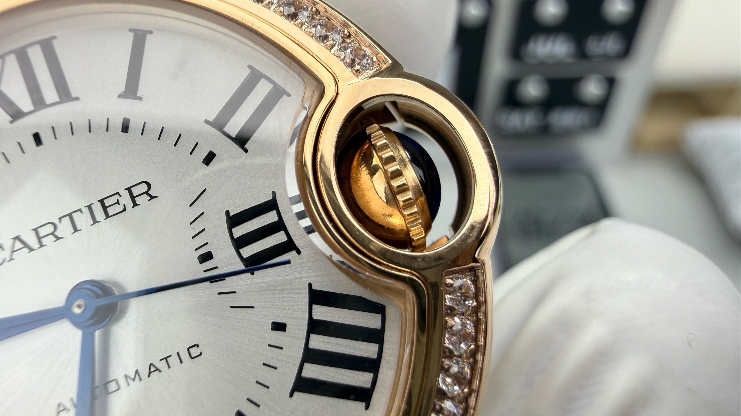 Cartier Gold Diamond Ring Blue Balloon