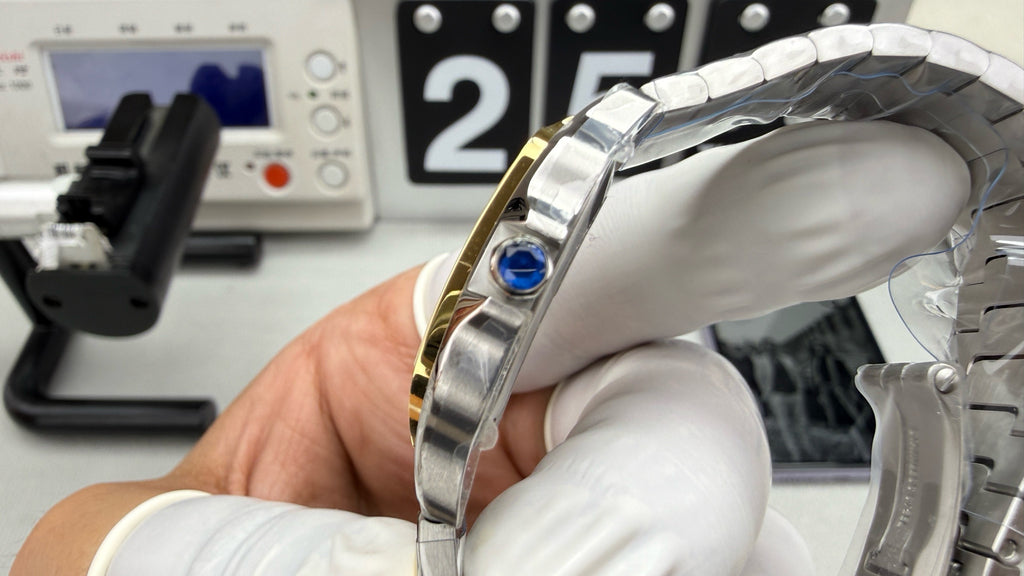 Cartier steel strip gold style