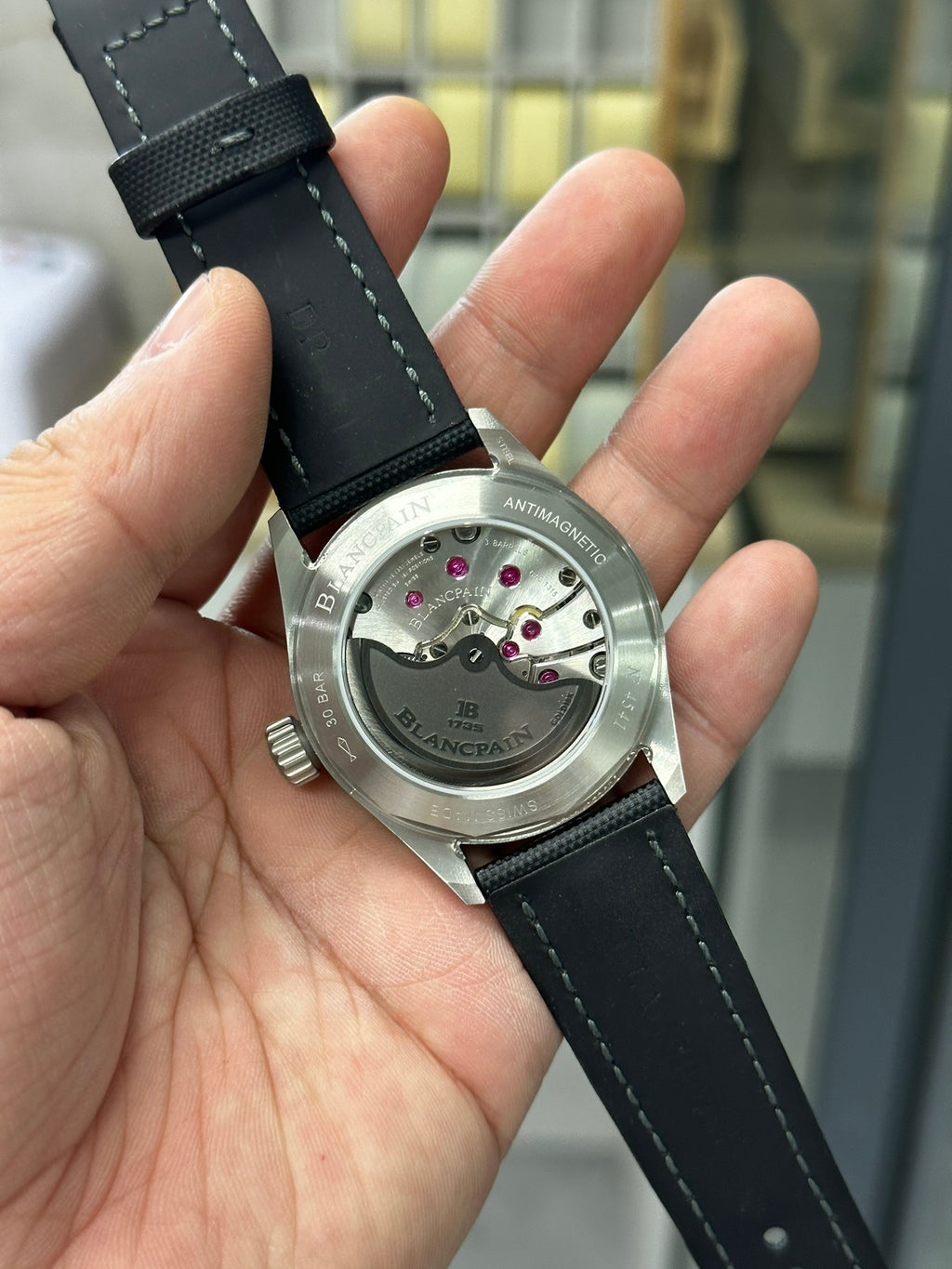 Blancpain 宝珀 钢壳五十寻黑盘