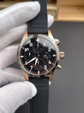 IWC 万国 陶瓷飞行员 玫金黑盘