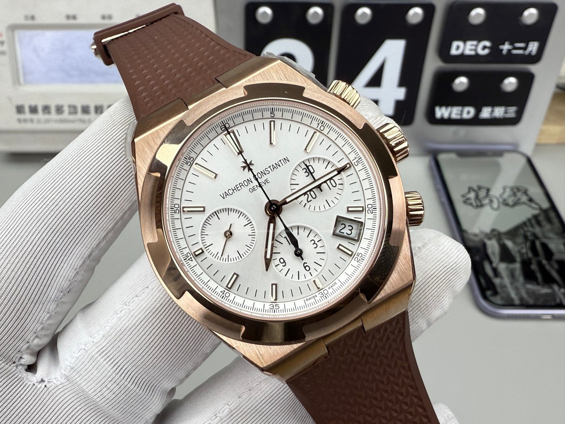 Vacheron Constantin 江诗丹顿 玫瑰金六针纵横