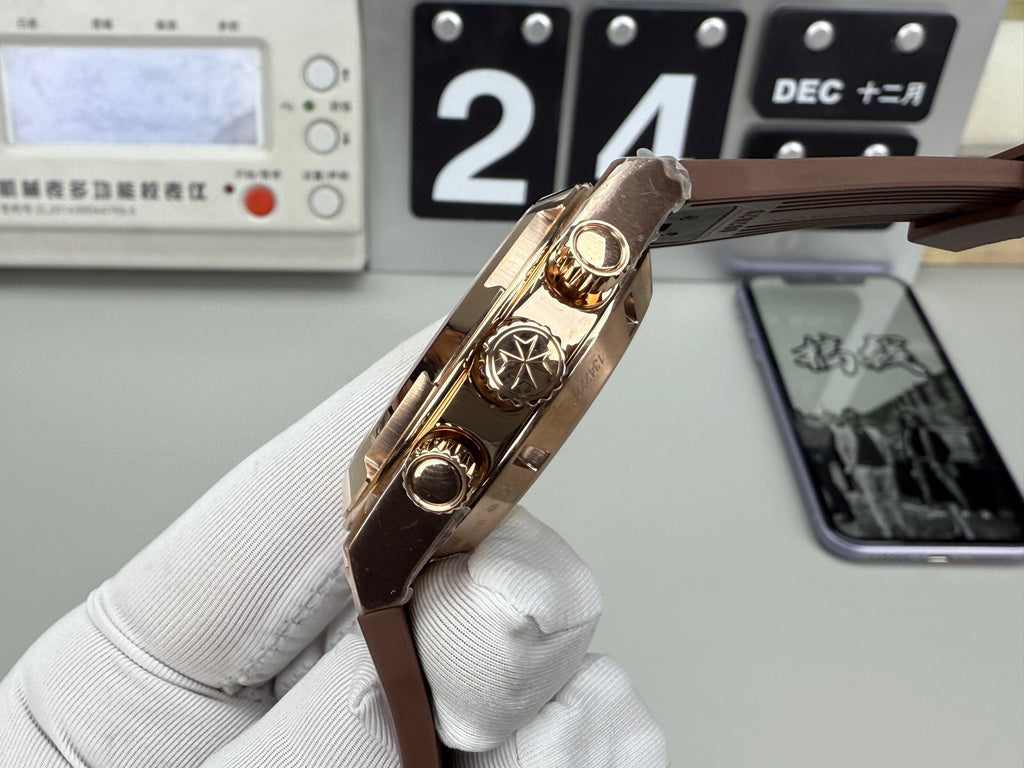 Vacheron Constantin 江诗丹顿 玫瑰金六针纵横