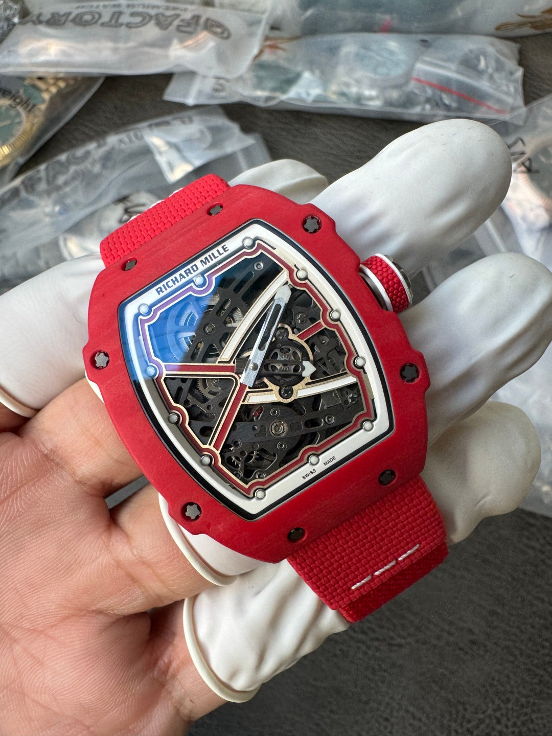 Richard Miller（理查德米勒）RM 35‑02 NTPT碳纤维红魔腕表