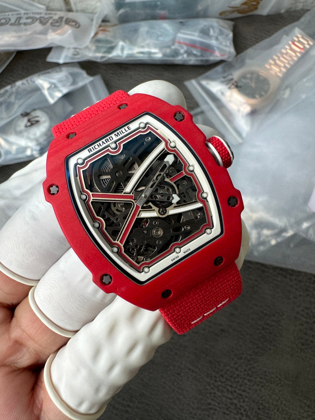 Richard Miller（理查德米勒）RM 35‑02 NTPT碳纤维红魔腕表