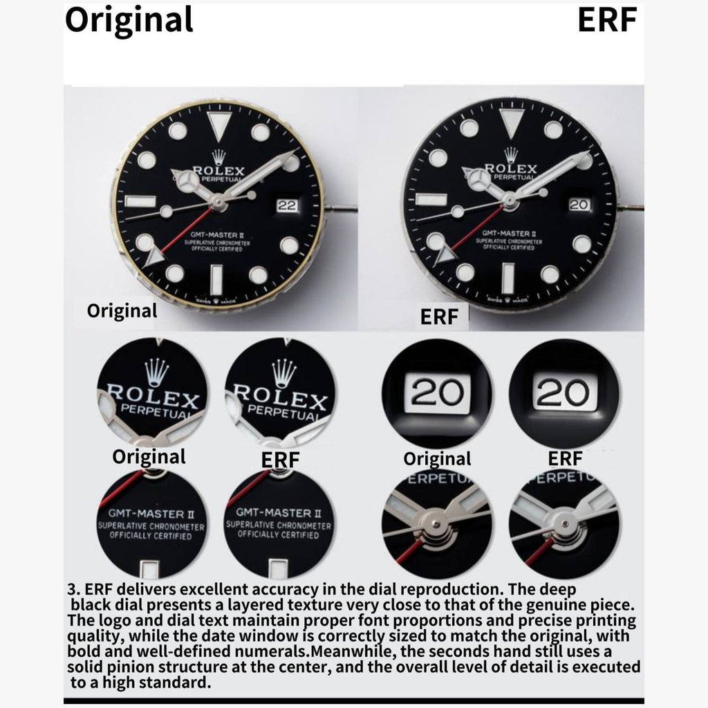 劳力士真假对比 Rolex genuine and fake comparison