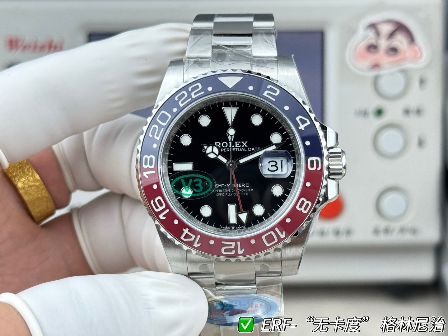 The ER FAOTCRY cardless movement redefines the top-level replica - the strongest Rolex Greenwich II Coke Circle