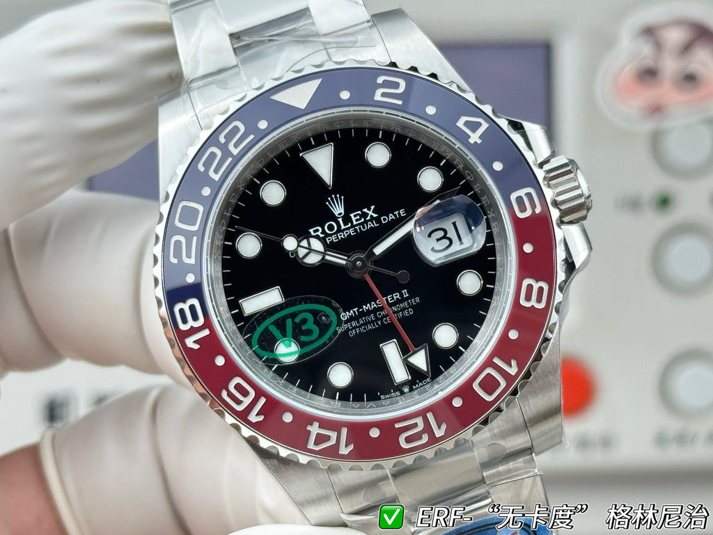 The ER FAOTCRY cardless movement redefines the top-level replica - the strongest Rolex Greenwich II Coke Circle