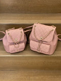 24P DUMA Pink Leather Shoulders