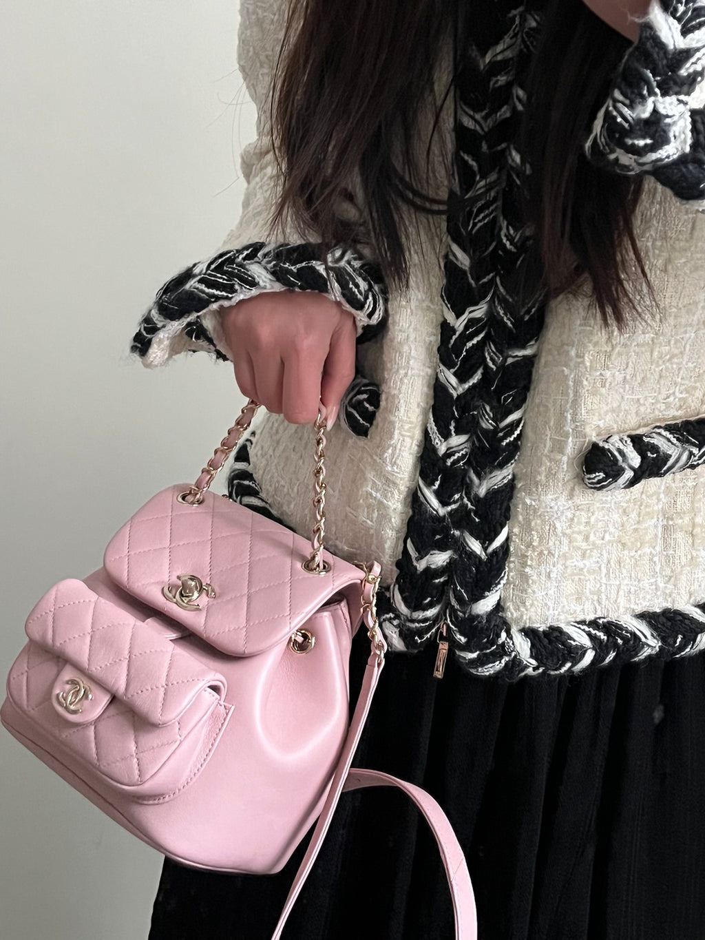Original factory leather small pink duma upper body picture