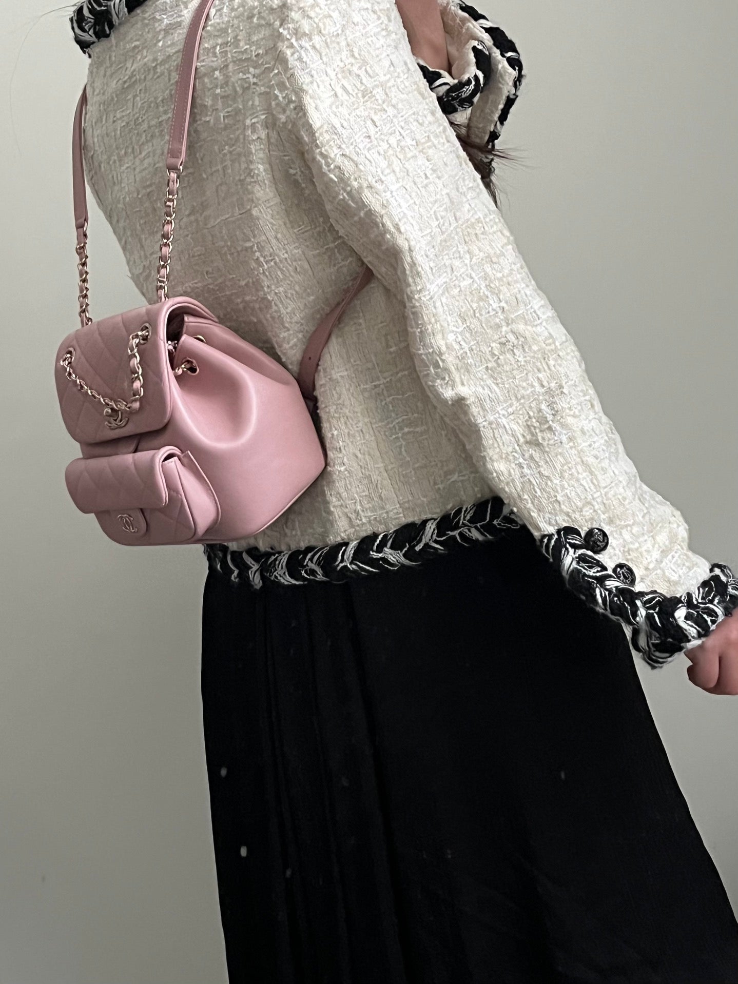 Original factory leather small pink duma upper body picture