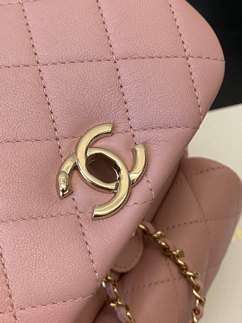24P DUMA Pink Leather Backpack