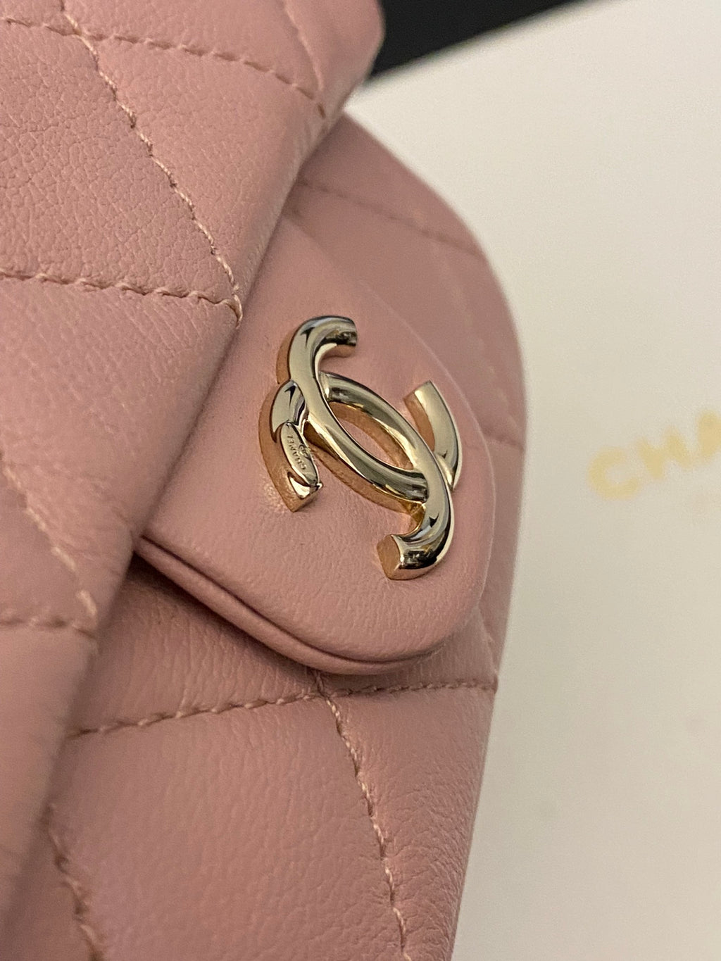 24P DUMA Pink Leather Backpack