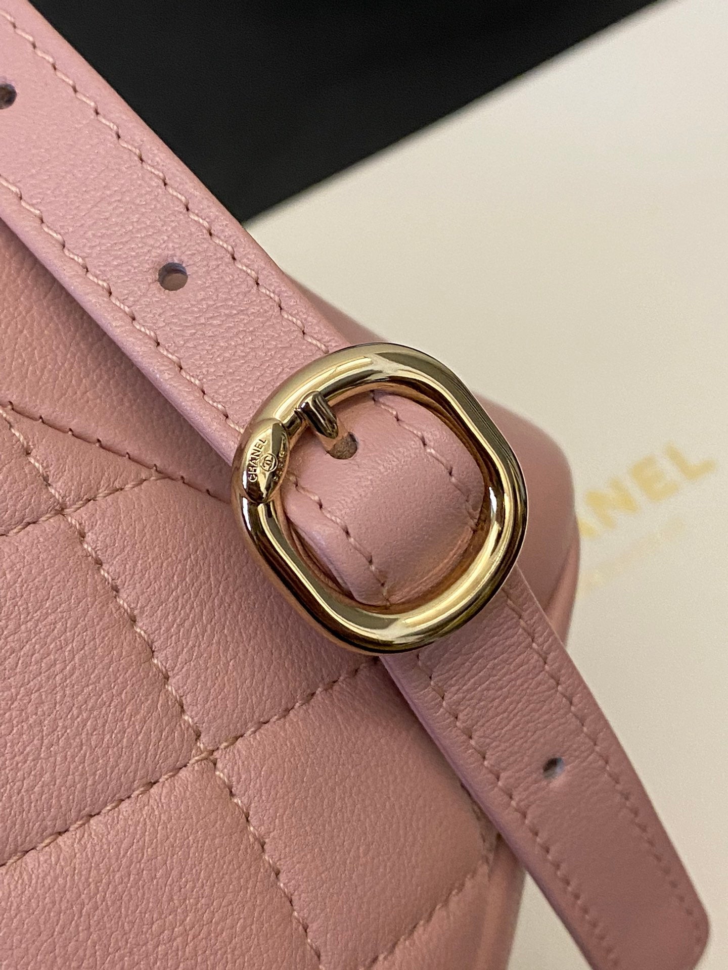 24P DUMA Pink Leather Backpack