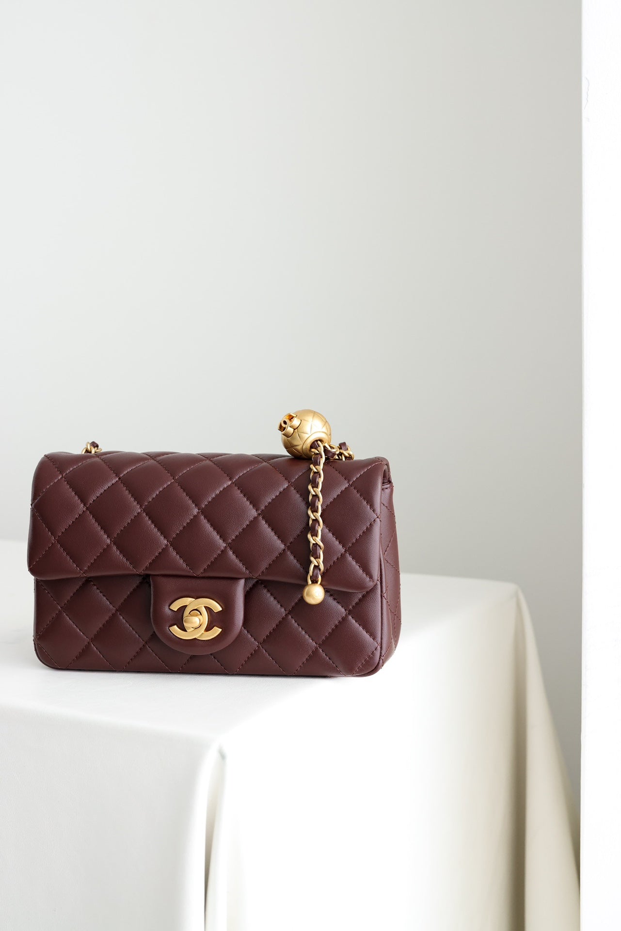 24K counter new color small golden ball Cf mini caramel brown in stock