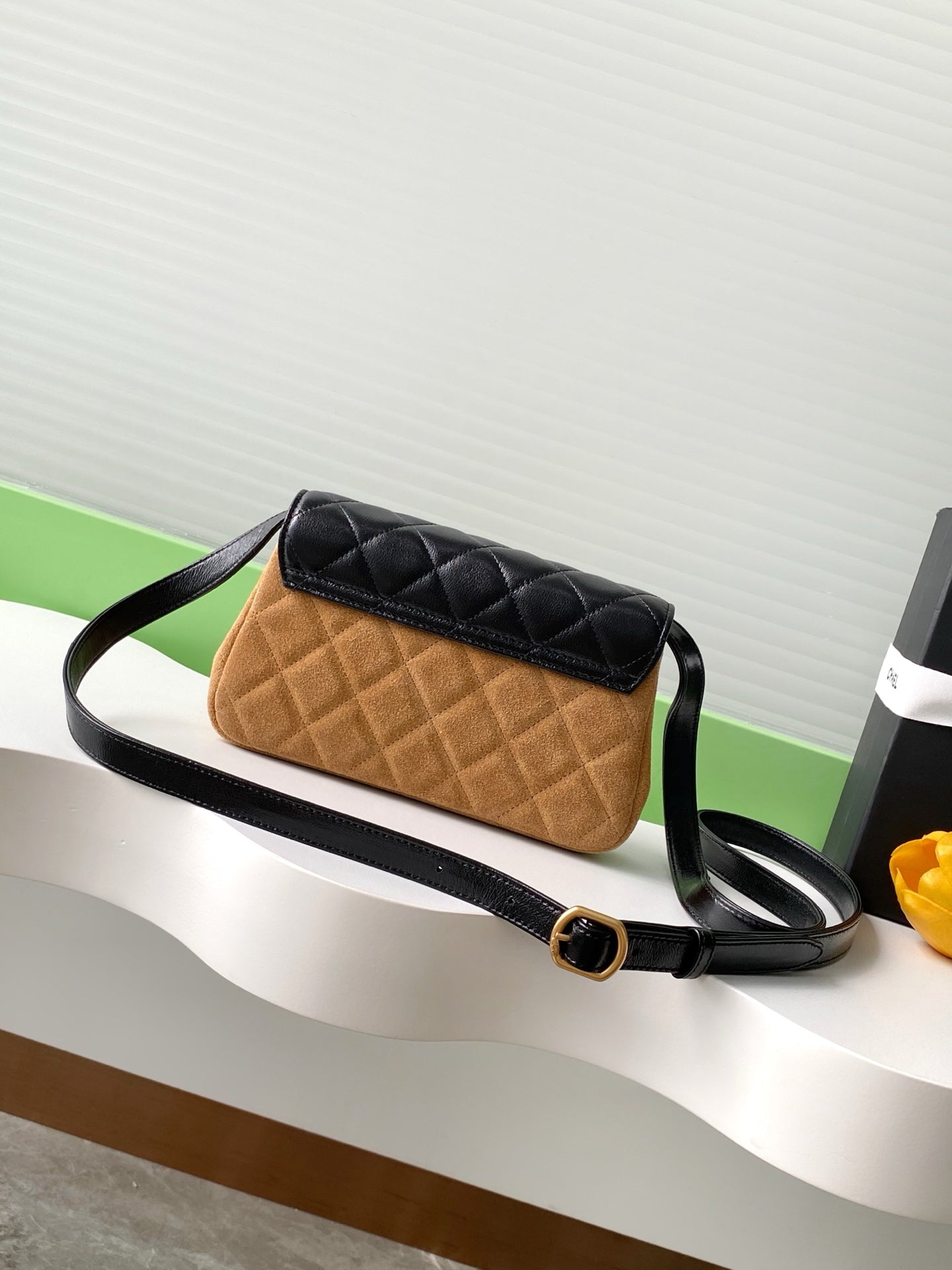 25A suede phone bag