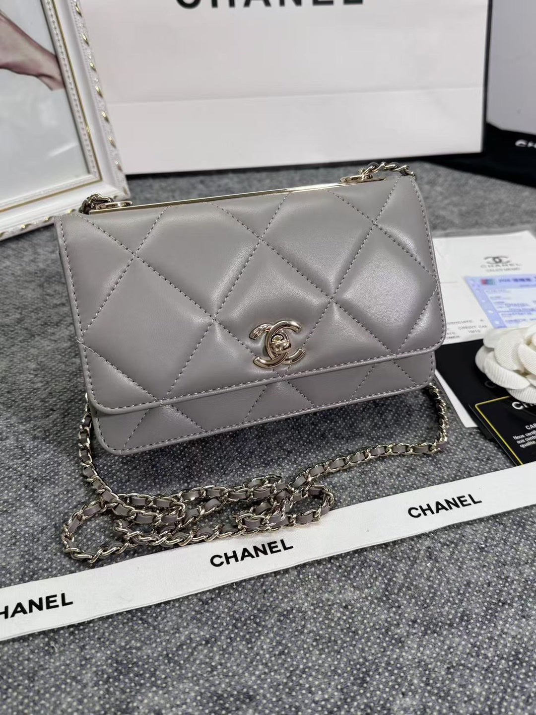 Chanel WOC model
