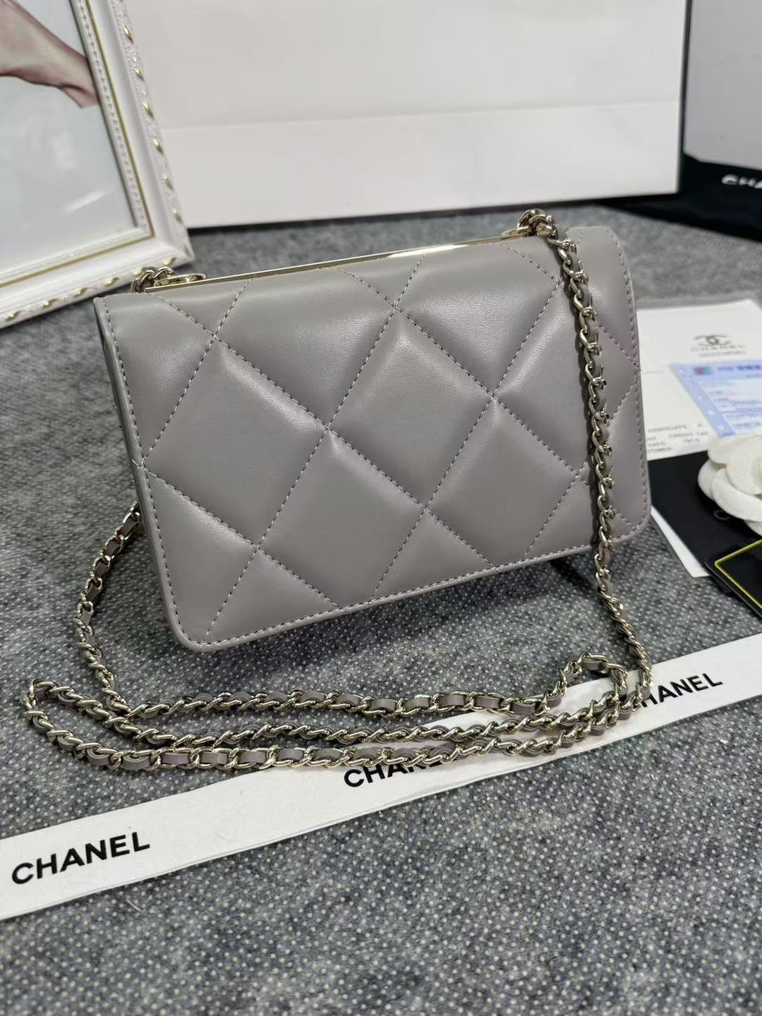 Chanel WOC model