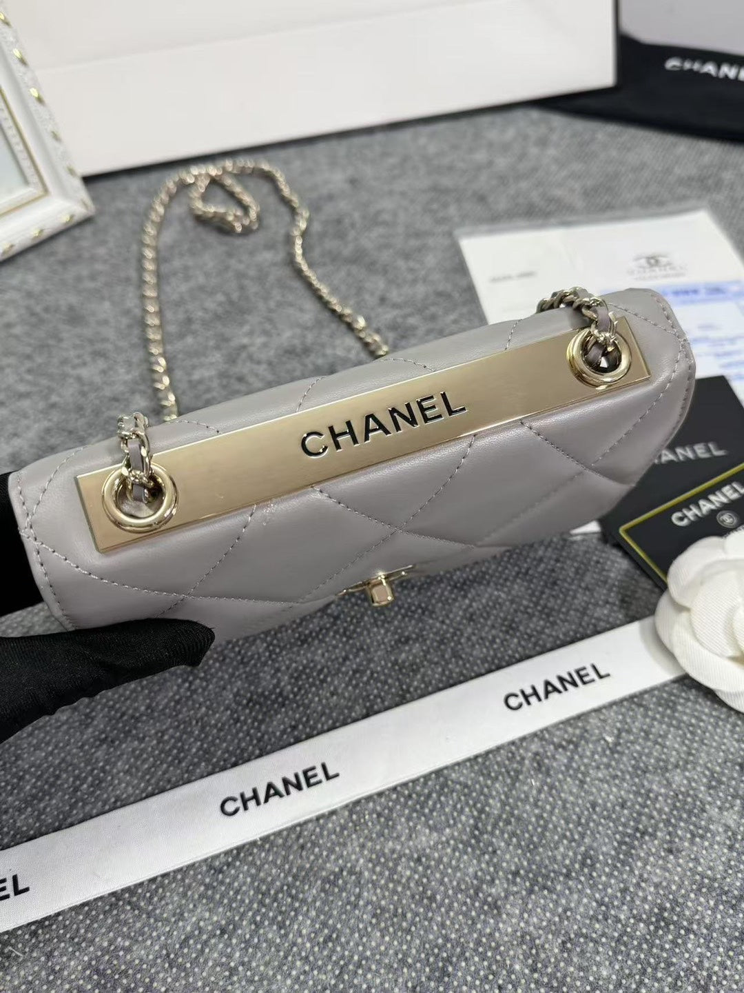 Chanel WOC model