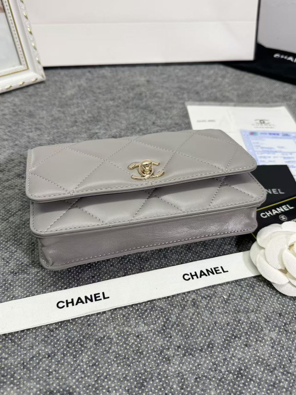 Chanel WOC model