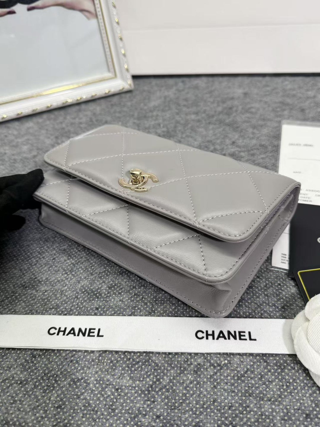 Chanel WOC model