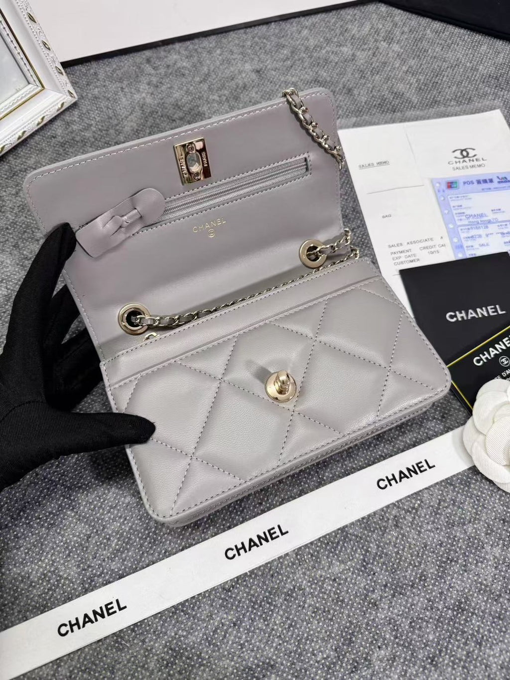Chanel WOC model