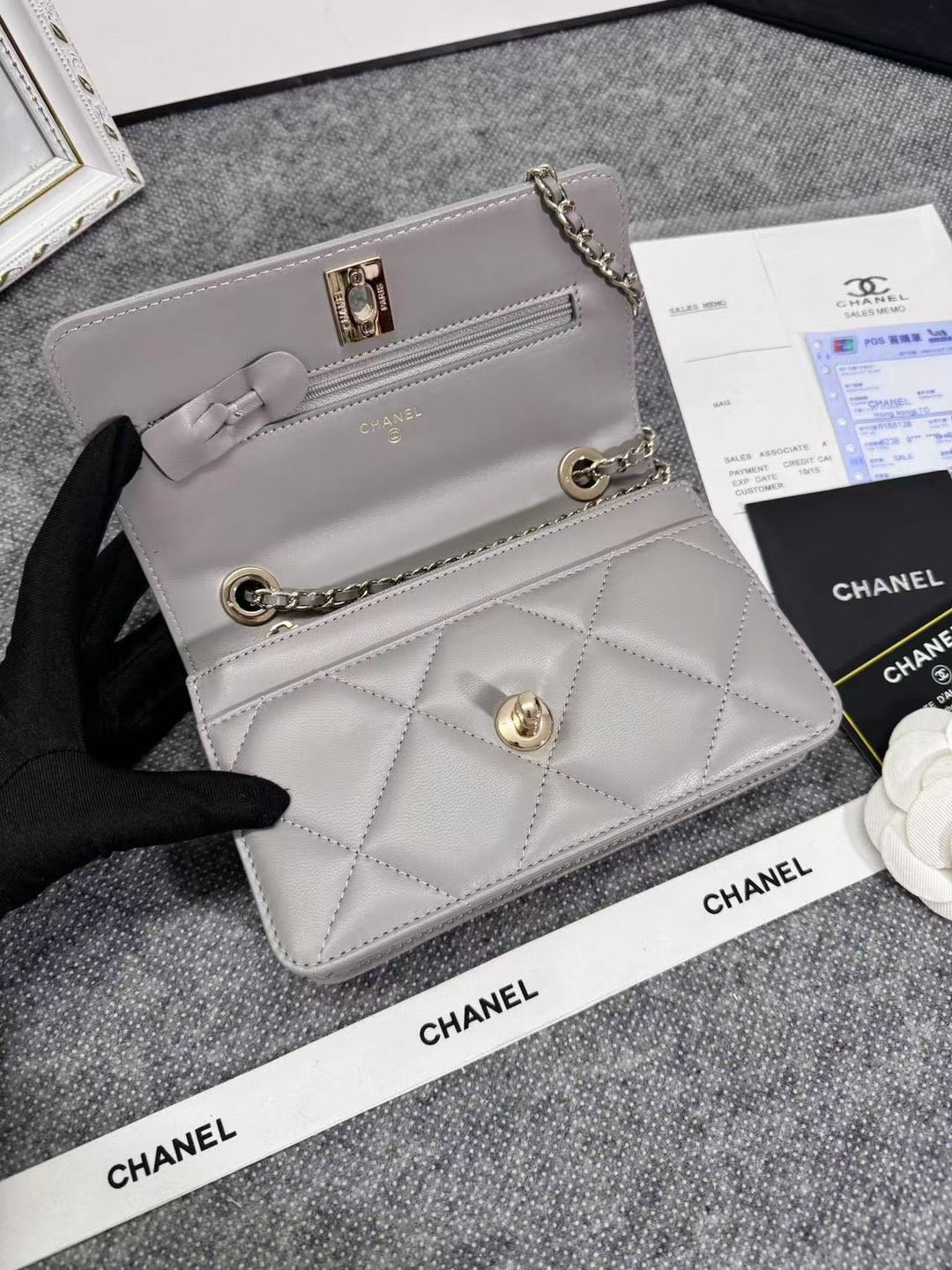 Chanel WOC model