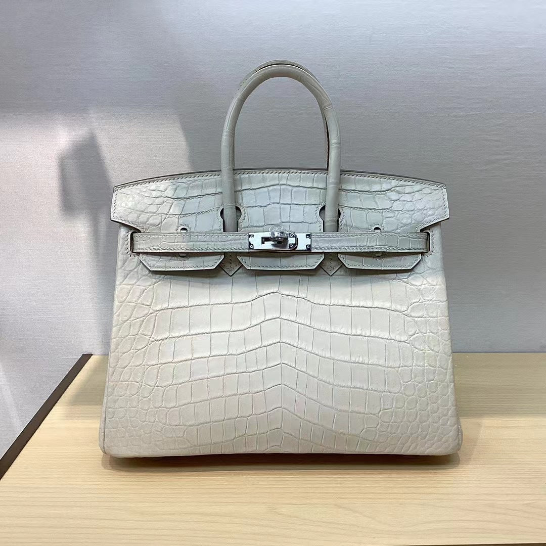 Birkin 25 milkshake white