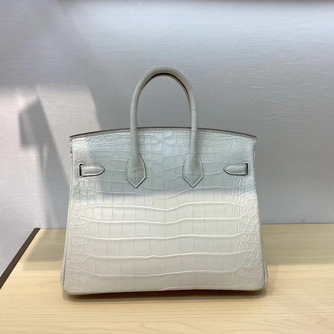 Birkin 25 milkshake white