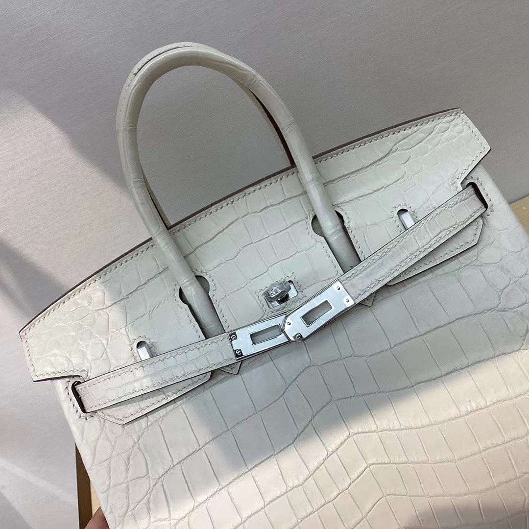 Birkin 25 milkshake white