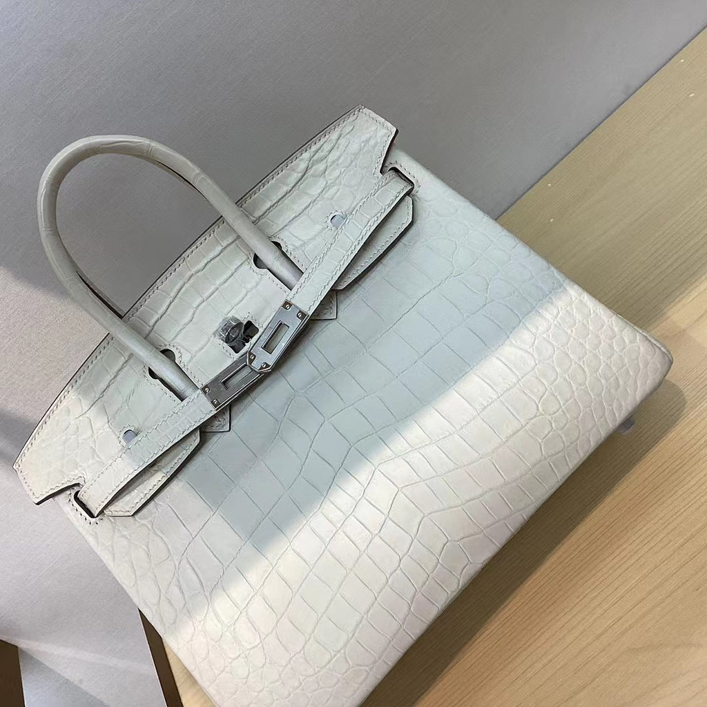 Birkin 25 milkshake white