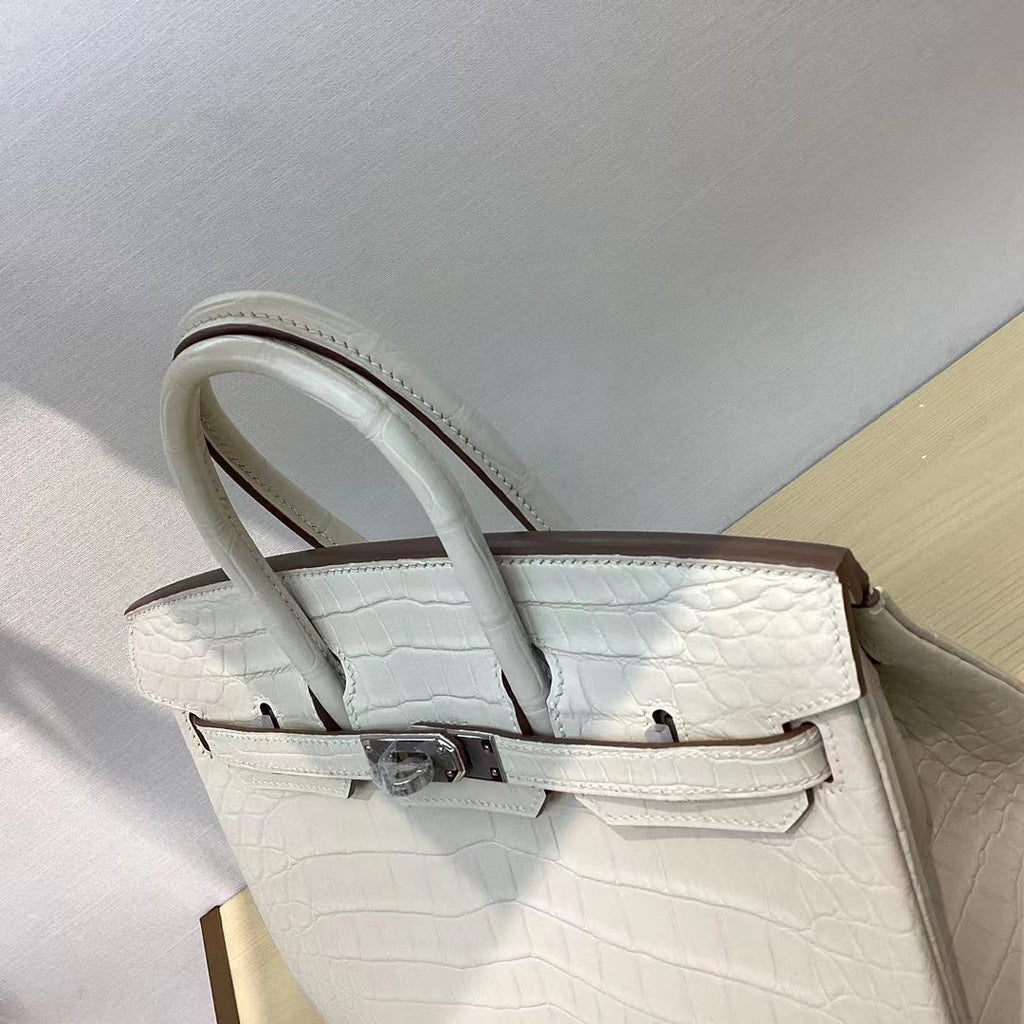 Birkin 25 milkshake white
