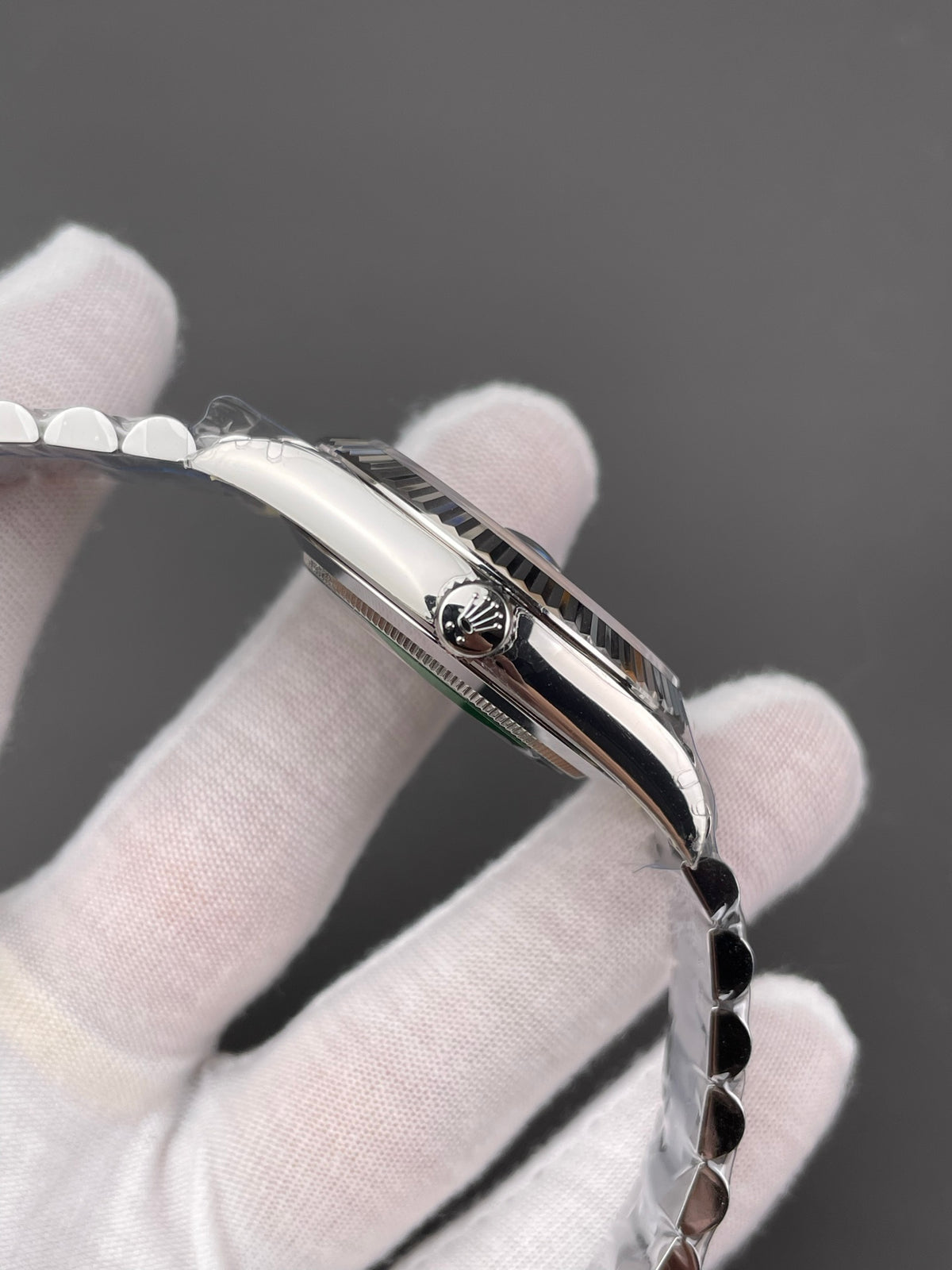 Rolex Weekly Diary Platinum Black Rock Candy