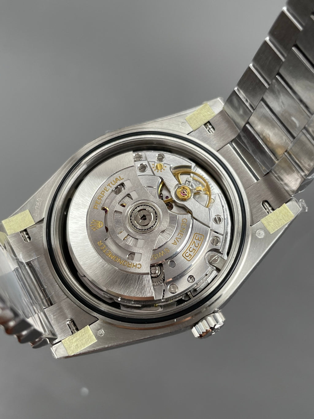 Rolex Weekly Diary Platinum Black Rock Candy