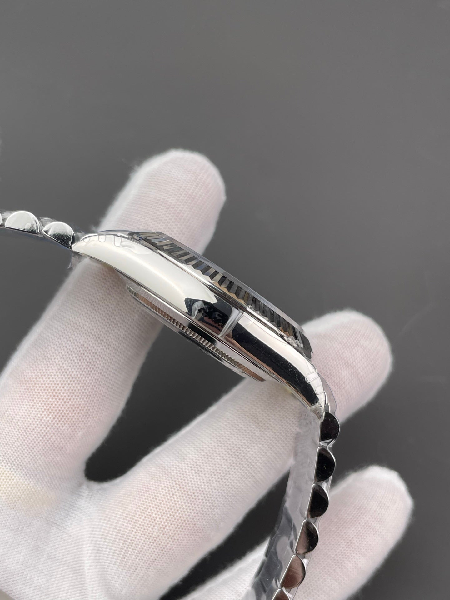 Rolex Weekly Diary Platinum Black Rock Candy