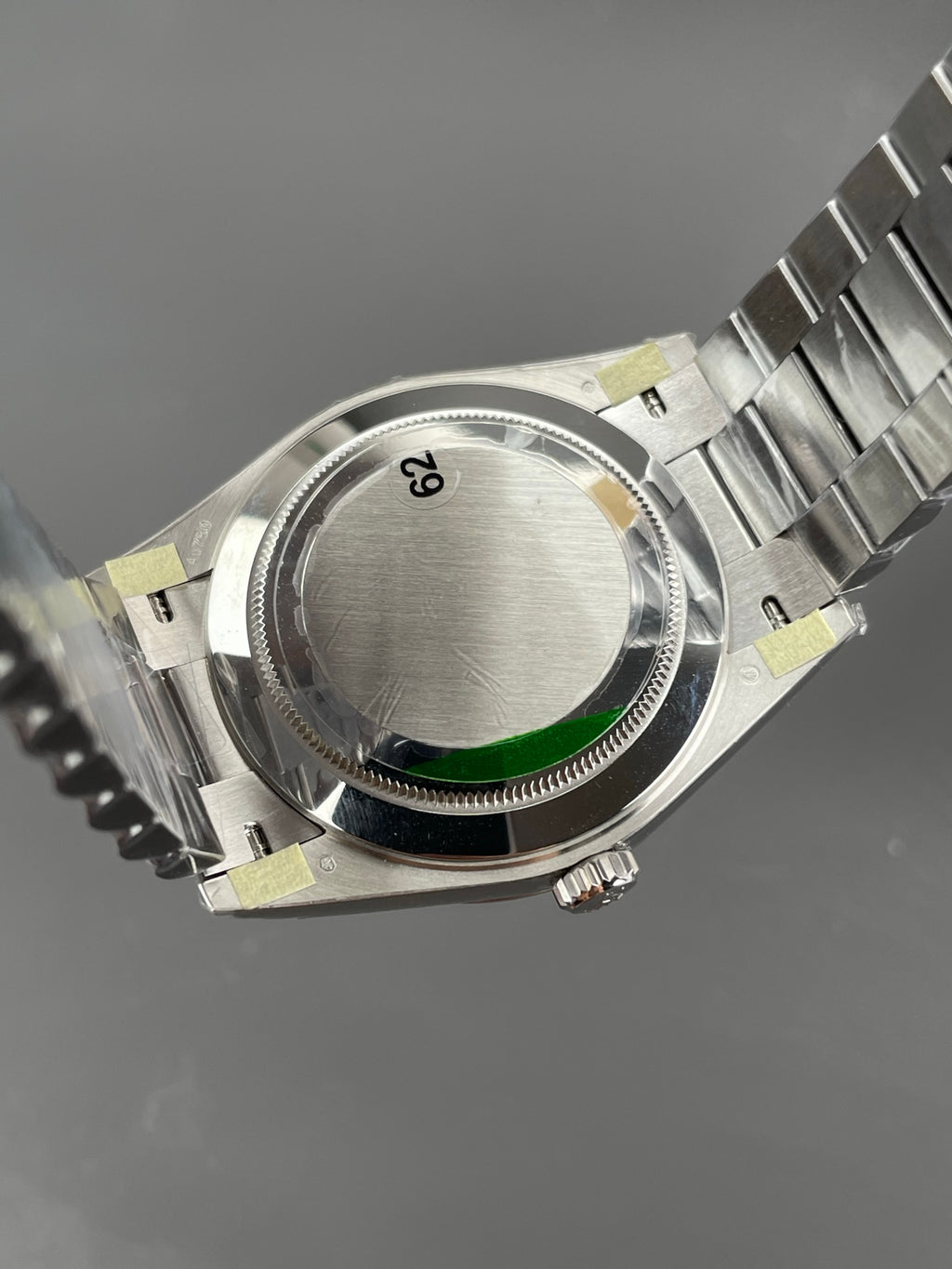 Rolex Weekly Diary Platinum Black Rock Candy