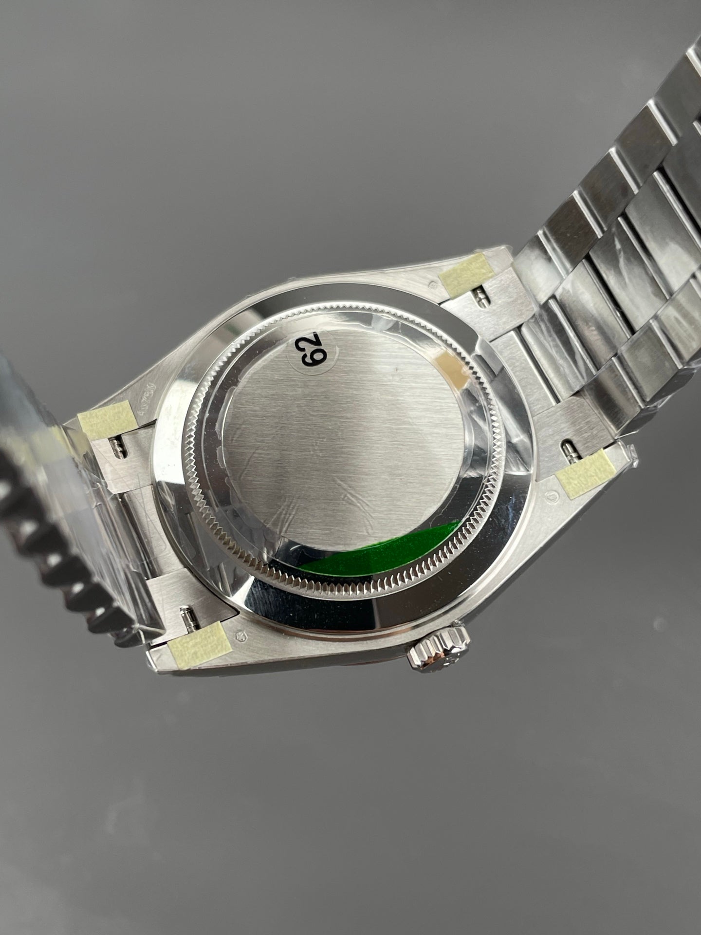 Rolex Weekly Diary Platinum Black Rock Candy