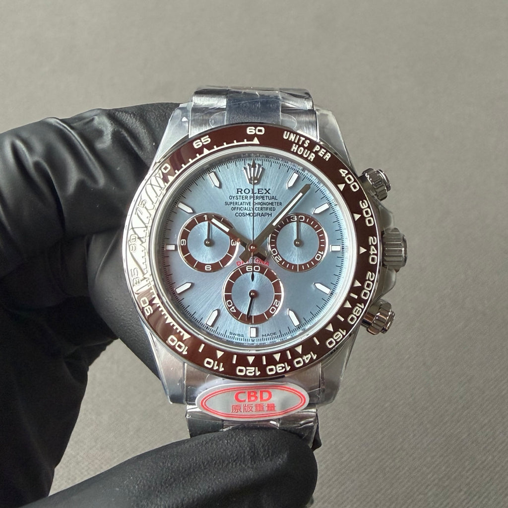 Real CBD product, return lost bag! Ice blue back transparent Daytona 4131 movement
