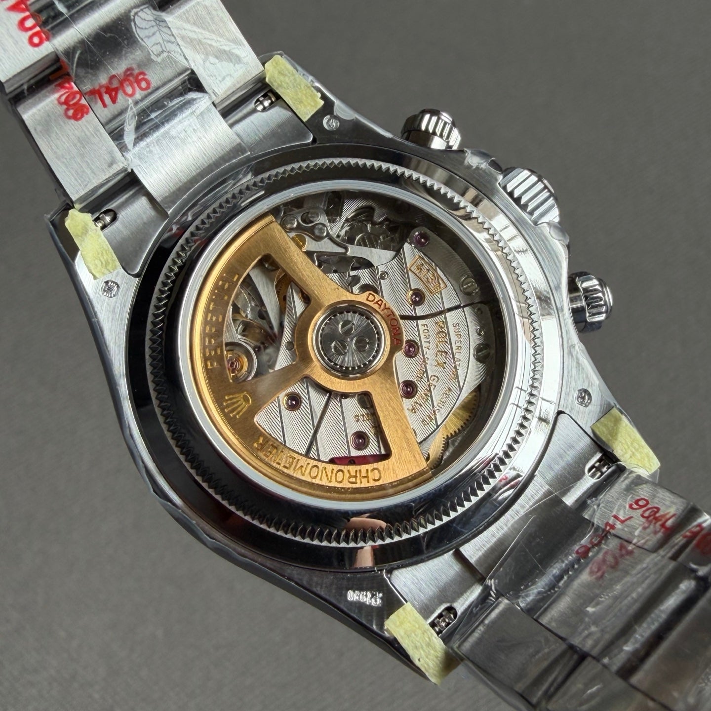 Real CBD product, return lost bag! Ice blue back transparent Daytona 4131 movement