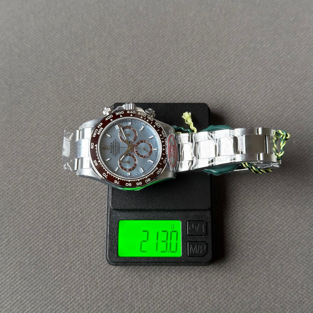 Real CBD product, return lost bag! Ice blue back transparent Daytona 4131 movement